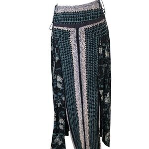 Free People Convertible Romantic Boho Hippie Hipster 100% Rayon Skirt‎ Sz S